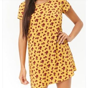 Floral Print Shift Dress